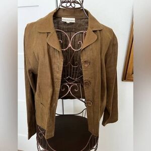 David Dart Brown/ Gold Women's Jacket